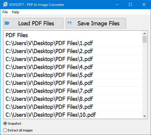 VovSoft PDF to Image Converter 1.0