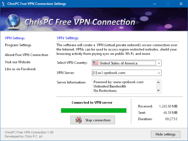 ChrisPC Free VPN Connection 2.23.15