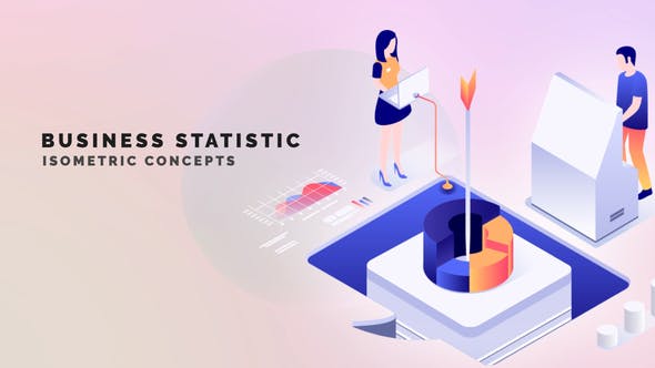 Videohive - Business statistic - Isometric Concept 33962912