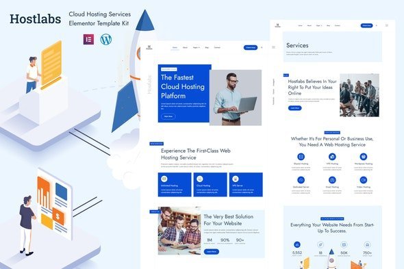 ThemeForest - Hostlabs v1.0.0 - Cloud Hosting Services Elementor Template Kit - 33932534
