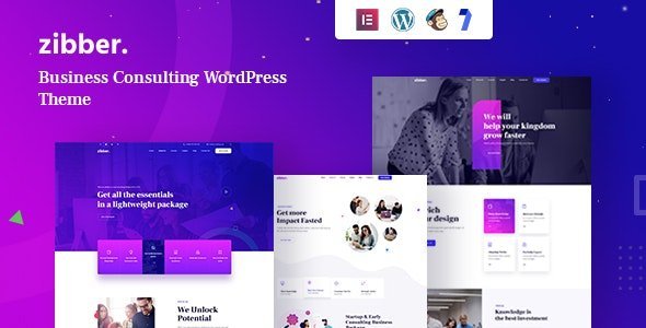 ThemeForest - Zibber v1.0.8 - Consulting Business WordPress Theme + RTL - 30120392